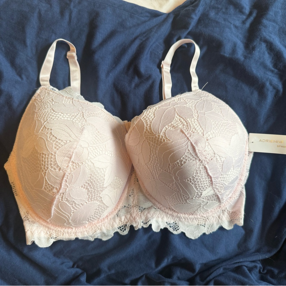 Adrienne Vittadini Pink Lace Bra